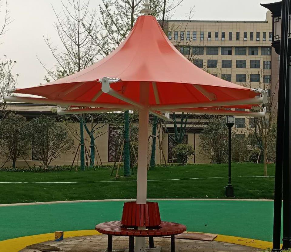 彩色膜结构景观小品